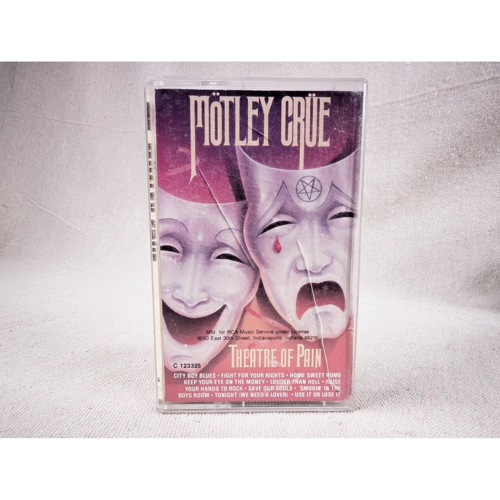 Mötley Crüe Theatre of Pain Elektra/Asylum 1985 Cassette